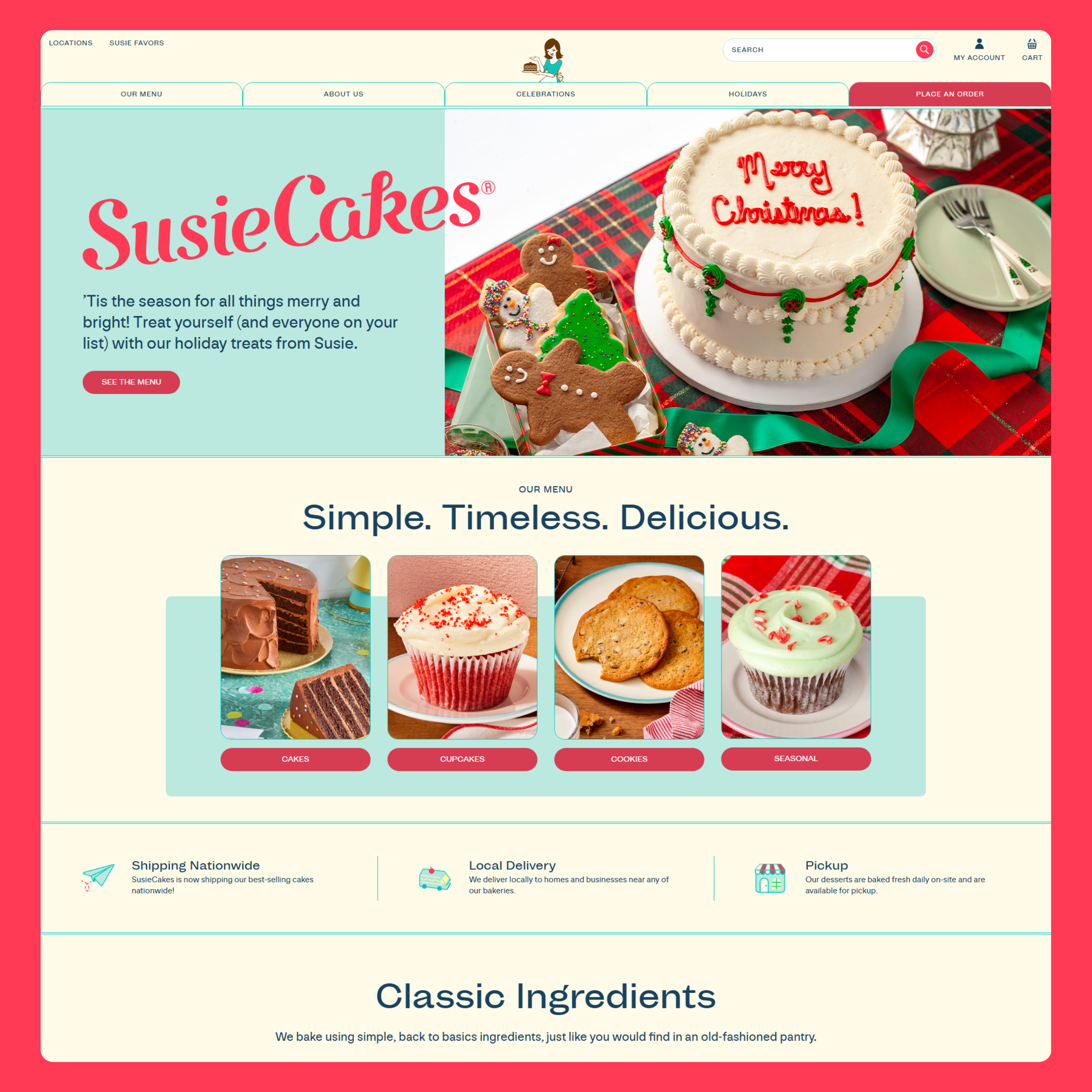 Bakery & Nationwide Shipping Website Design 3d animation behance branding design dribbble fashion graphic design graphicdesign illustration instagram like logo love motion graphics ui uidesign uiux uxdesign website