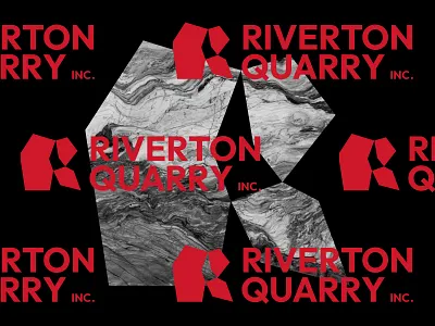 Riverton Quarry Inc. Logo branding design elegant seagulls logo