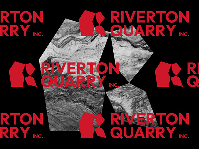 Riverton Quarry Inc. Logo branding design elegant seagulls logo