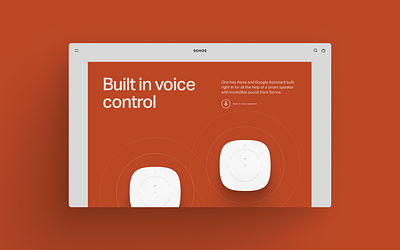 Sonos — Website ecommerce sonos web design website