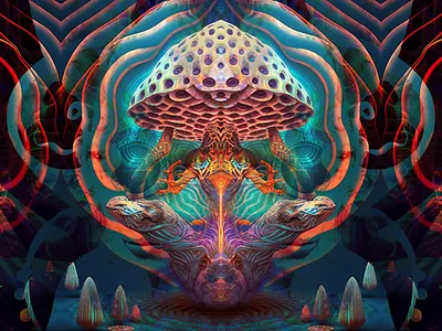 Aurorial Distillates abstract color colorful dimensions forms futuristic geometric gradient graphic design illustration imagination motion graphics pattern print psychedelic reverberation shading shapes vibrant waves