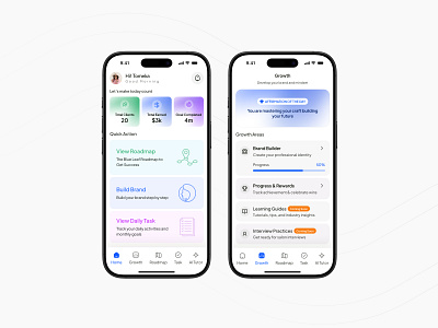 Brand Building Mobile App figma ui designer mobile app development mobile app ux design product designer student app ui ux design web designer