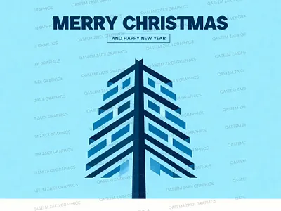 Minimalist Abstract Geometric Christmas Tree Made of Blue Lines banner christmas christmas background christmas frame christmas ribbon christmas santa christmas snow christmas tree december facebook banner facebook cover facebook post happy holidays happy new year instagram post merry christmas new years santa santa claus xmas