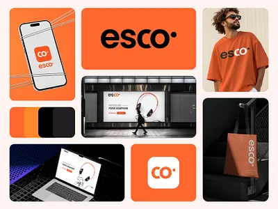Esco - Logo & Branding Identity brand guidelines brand identity branding creative wordmark design fashion logo design graphic design logo design logo designer logo inspirations logotype modern logo modern wordmark t shirt logo trendy logo typography logo