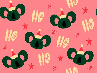 Unsplash | 🐨 Koala Christmas Pattern christmas time colorful design digital illustration graphic design illustration illustrator koala pattern surface pattern vector vector illustration