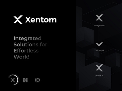 Xentom - Logo Design abstract logo ai logo b2b logo brand identity branding consulting logo design e commerce logo graphic design integration logo lettermark logo logo logo design logomark minimal logo modern logo saas logo tech logo web3 logo wordmark logo