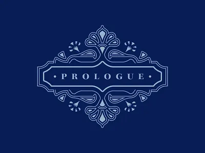 Prologue art nouveau book design decorative design filigree graphic design illustration typography
