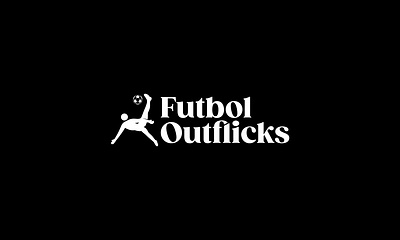 Futbol Outflicks – Athlete Silhouette Logo Concept athletic branding clean logo design football icon football logo logo logo design minimalist logo modern logo modern sports logo sports branding