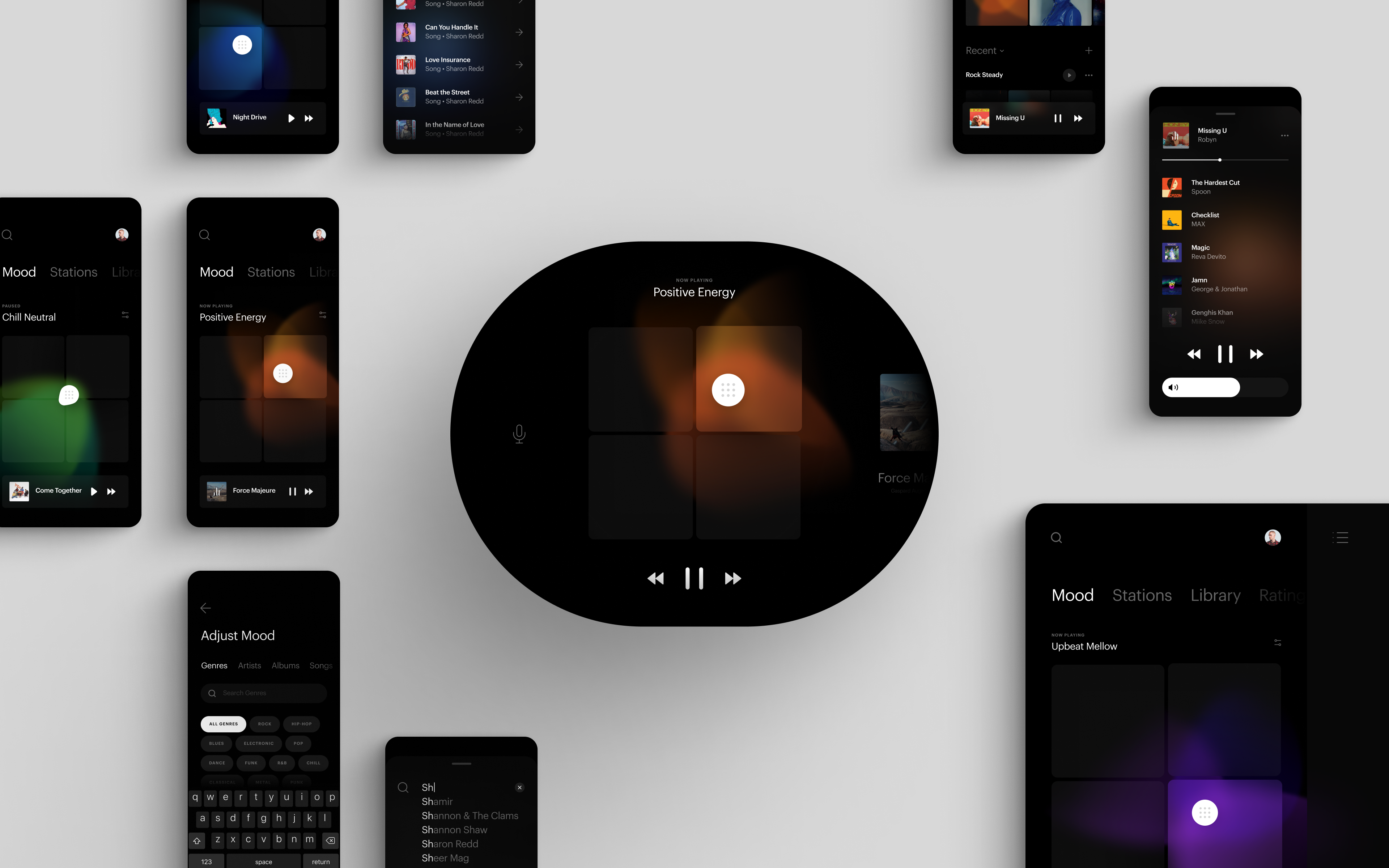 Mood Music mood music product design ui ui design