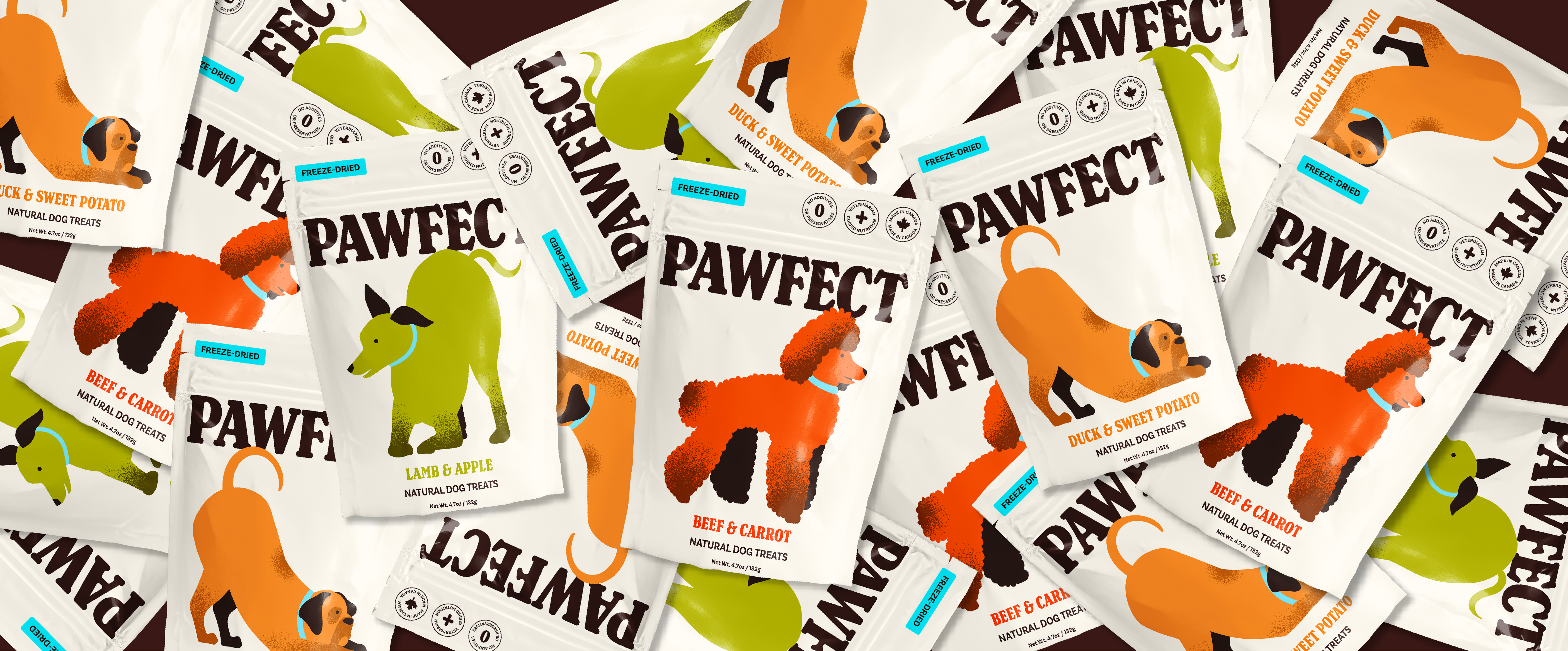 Pawfect - Packaging art branding design digital dogillustrations dogpackaging dogtreatbranding dogtreatpackaging graphic graphic design illustration illustrator logo packaging petbranding treatbranding