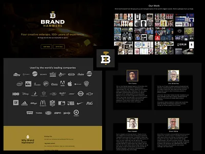 Brand Hammers brand design brand designers brand hammers brian white logo logo design logo designers paul howalt tim frame von glitschka web design