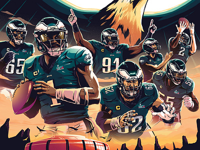 Giants vs. Eagles by Ryan Lynn on Dribbble