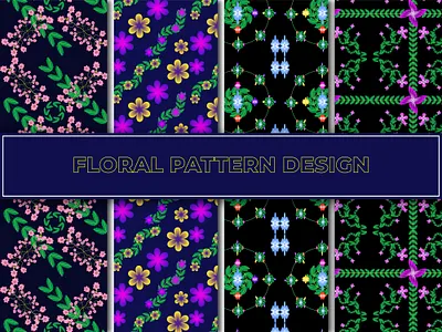 Floral Pattern Design Collection | Seamless Botanical Background botanical background botanical illustration colorful flowers decorative flowers digital floral art fabric print floral pattern floral wallpaper flower design nature pattern pattern artwork repeating pattern seamless floral texture seamless pattern textile design vector pattern