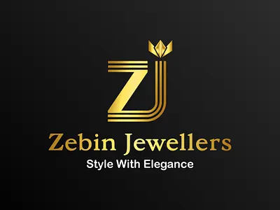 Zebin Jewellers Elegant Logo Design brand identity branding creative logo design elegant logo fashion branding gold logo jewellery branding jewellery logo logo logo design luxury logo minimal logo modern logo monogram logo premium branding stratinex it