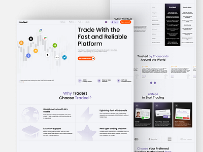 Tradeel 3d animation branding graphic design logo motion graphics ui