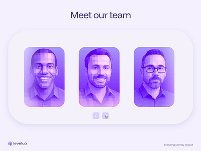 Low-Poly 3D Team Avatars for LevelUp 3d ai avatar branding cybersport esports gamer gaming identity landing lepisov logo page prompt ui ux webdesign website