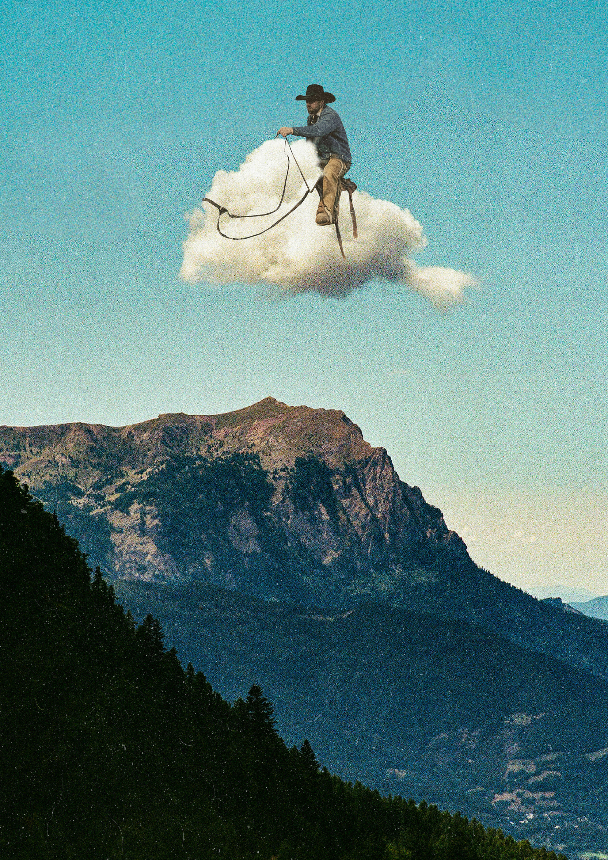 sky cowboy album cover book cover collage cover design design digital art graphic design illustration 그래픽디자인 꼴라주 꼴라쥬 콜라주 콜라쥬