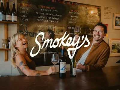 Bottle Shop Branding & Testimonial - Smokey's alcohol bottle shop brand brand design brand icons brand identity branding cursive custom branding graphic design hand drawn icons illustration illustrations liquor logo logos script testimonial typography
