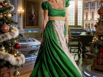 Old Fashioned Russian Christmas christmas cover art work graphic design historical romance regency star trek