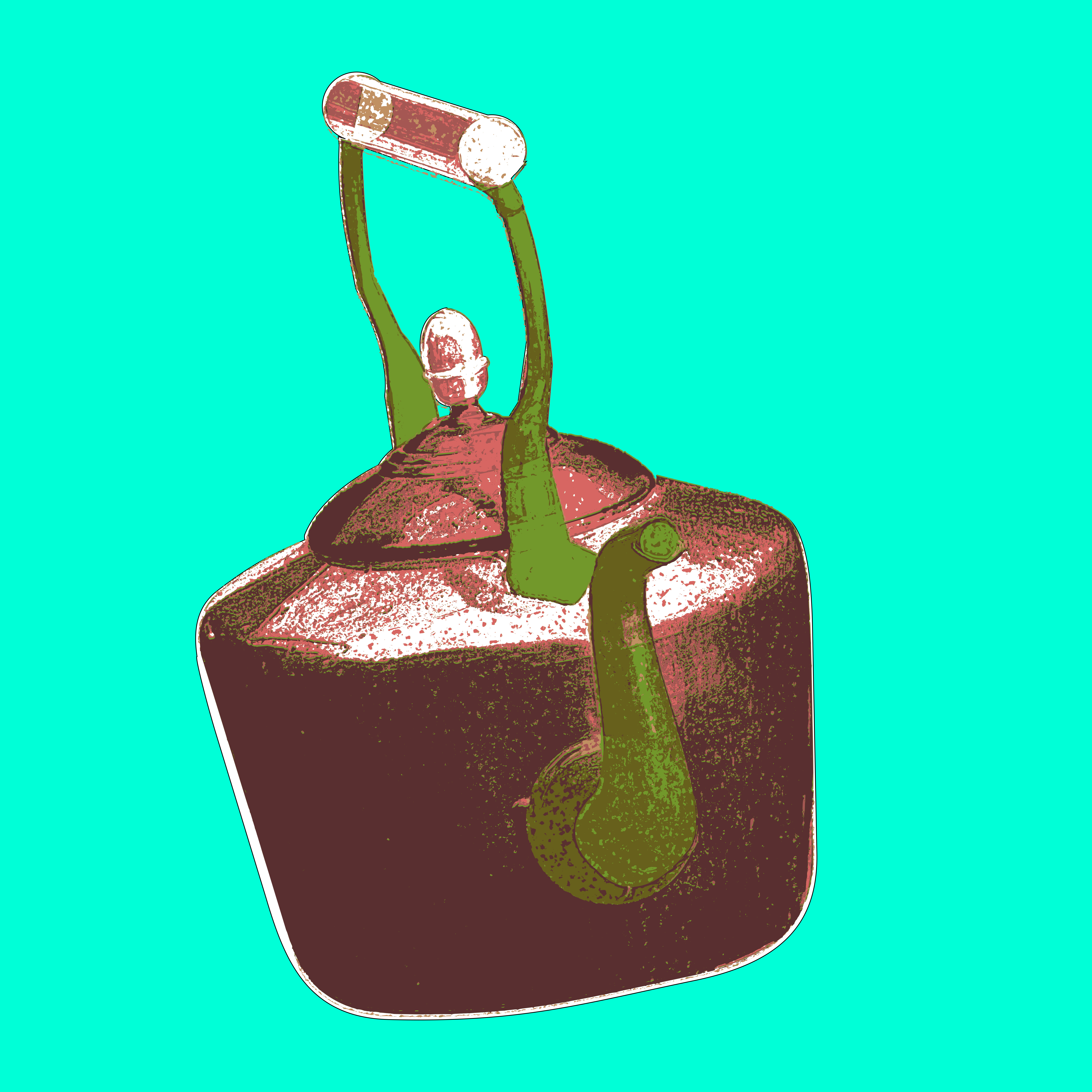 The pot calls the kettle red... busted doodle illustration kettle noise red shunte88 vector