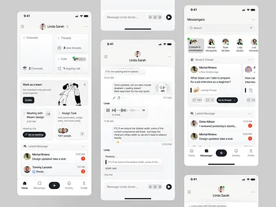 Chattri - Team Communication Mobile App app app design best app design card chat chat app chat room clean comunication comunication app design mobile app mobile ui design team team chat ui ui design ui ux design uiux ux