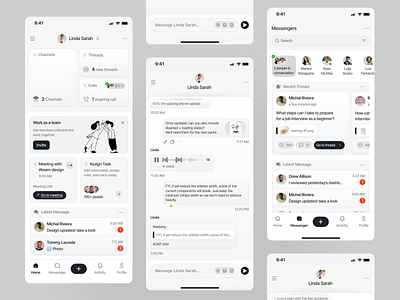 Chattri - Team Communication Mobile App app app design best app design card chat chat app chat room clean comunication comunication app design mobile app mobile ui design team team chat ui ui design ui ux design uiux ux