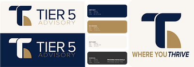 Tier 5 Advisory Branding accounting branding finance graphic design logo