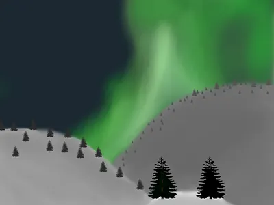 Arctic Lights graphic design