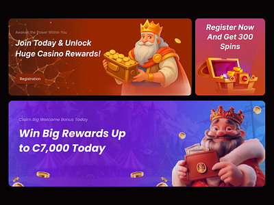 Casino Banner Design banner betting casino casino banner casino banner design casino game casino website gambling banner poker slot social media web design