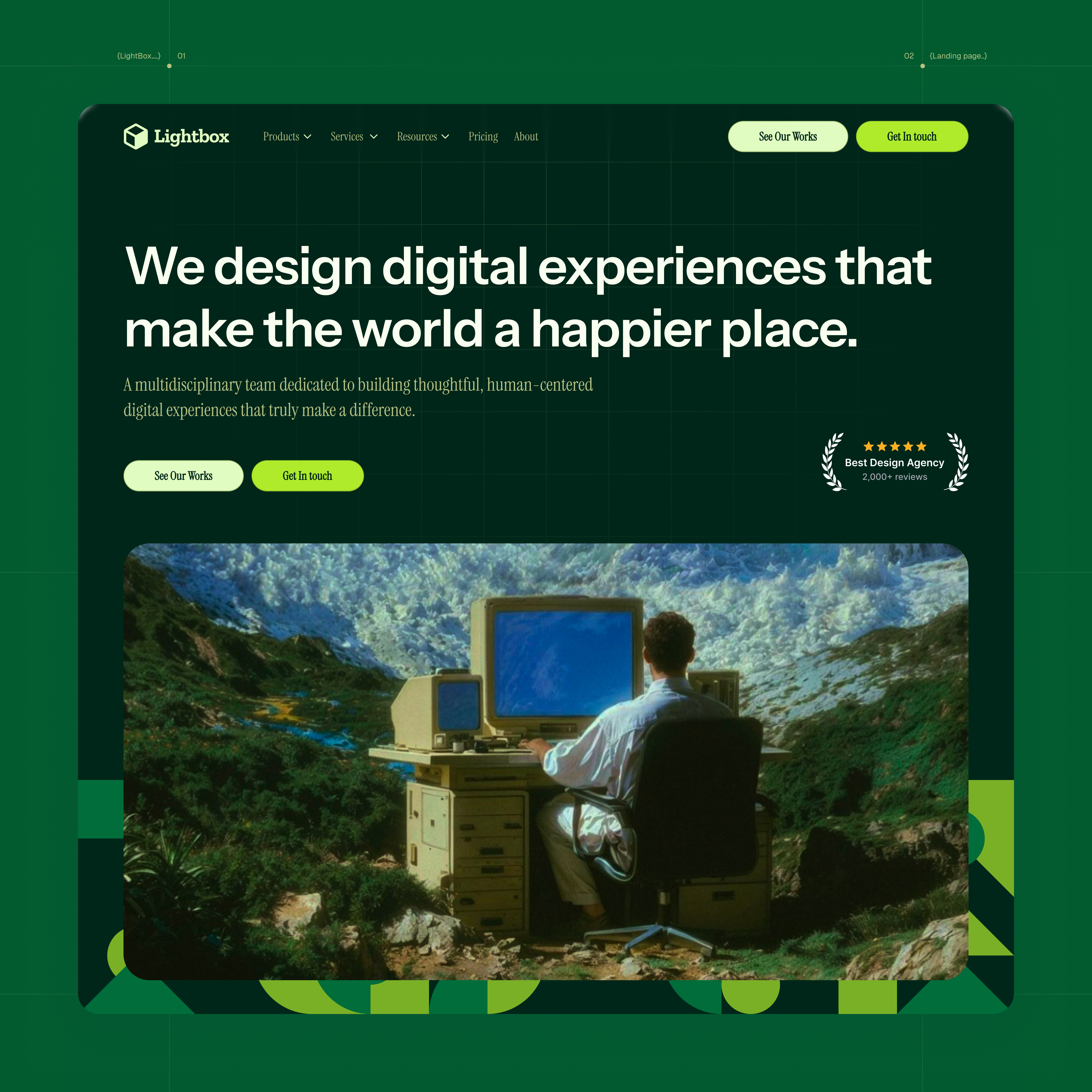Example of Enterprise Multi Page Website Design