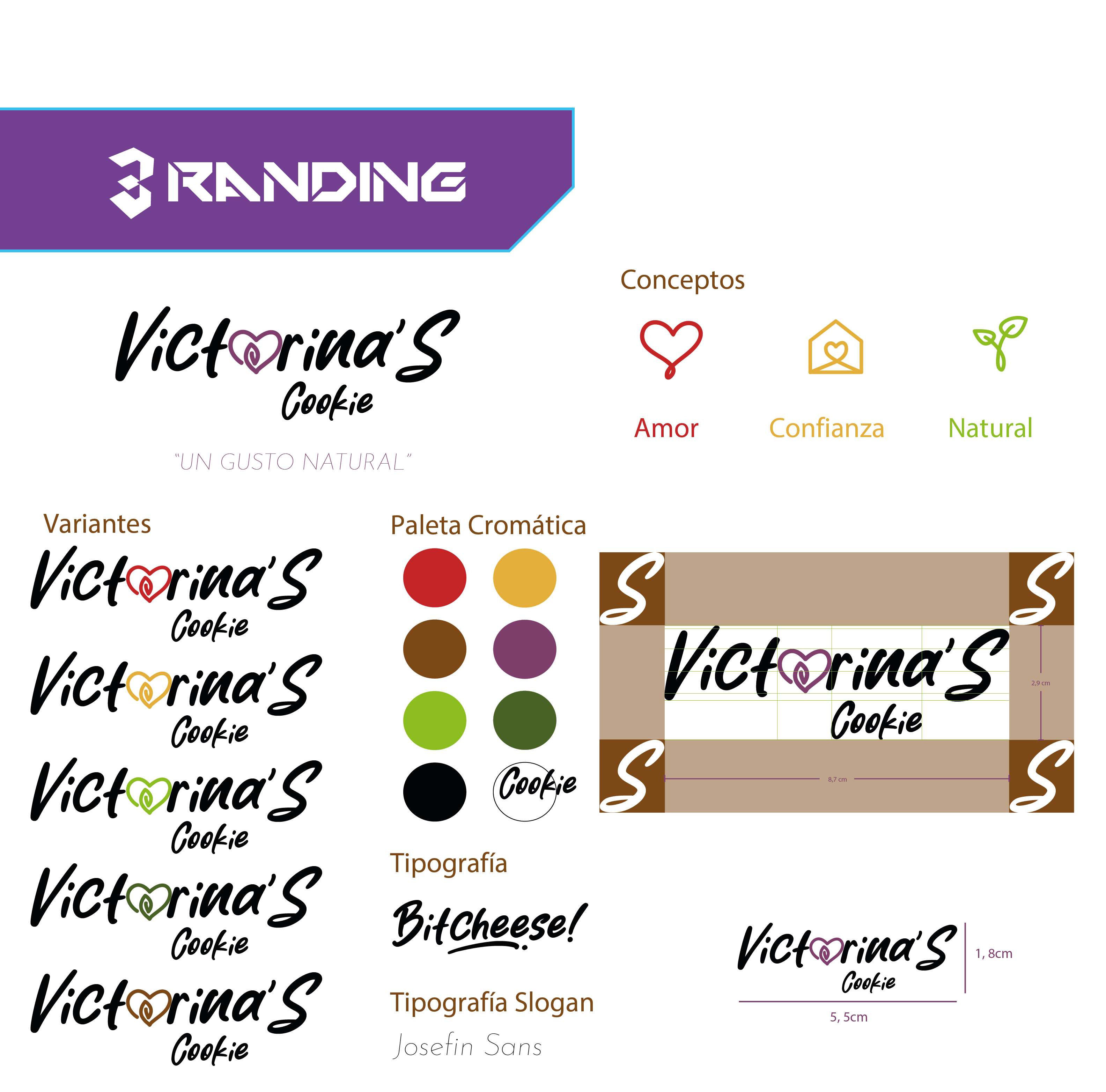 victorina´s cookie rebranding branding graphic design
