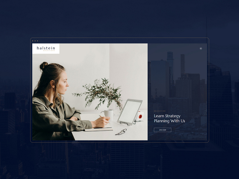 Halstein - Business Consulting Website advisory agency buisness website design business clean consulting corporate design education mentorship modern uiux web web design wordpress