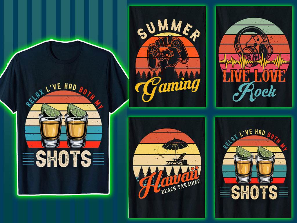 Vintage Lettering T-Shirt Design hand lettering merch design print ready retro design retro typography svg design typography design vector art vintage badge vintage lettering vintage t shirt