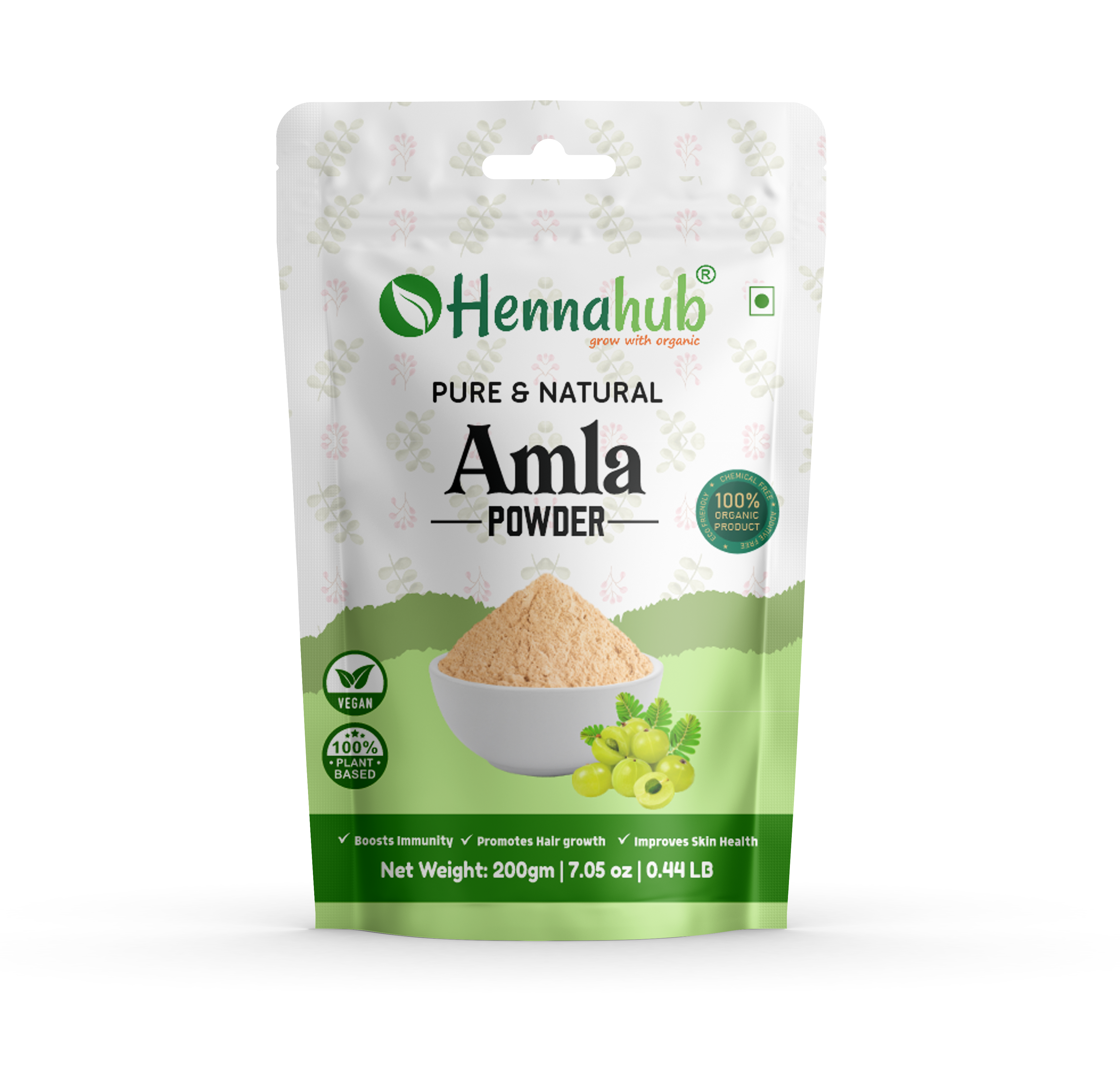 Hair Care Amla Powder Pouch Design amla branding amla packaging amla packaging design amla powder amla powder pouch box design brand design branding food packaging hair care powder pouch designs label design logo design mockup mockup design pouch design product design