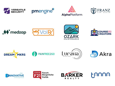 Professional Logo Gallery — Custom Designs for Tech, Health & Co branding corporatelogo creativebusiness design educationbranding graphic design illustration logo medicallogo minimalist realestatebranding saasbranding securitylogo simple startupbranding vector wellnessbrand