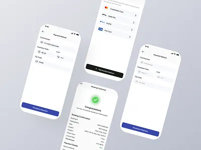 Payment Method Mobile UI checkoutui cleanui creditdetails paymentmethod uiuxdesign