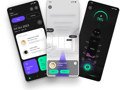 Dasher-Robotics App Solution For Office app Design app design branding design ios app mobile app design ui ux