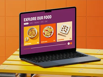 Food Landing Page UI clean ui creative ui food branding food illustration food landing page food website homepage design landing page menu design modern ui restaurant ui restaurant website sushi design ui ux design web design