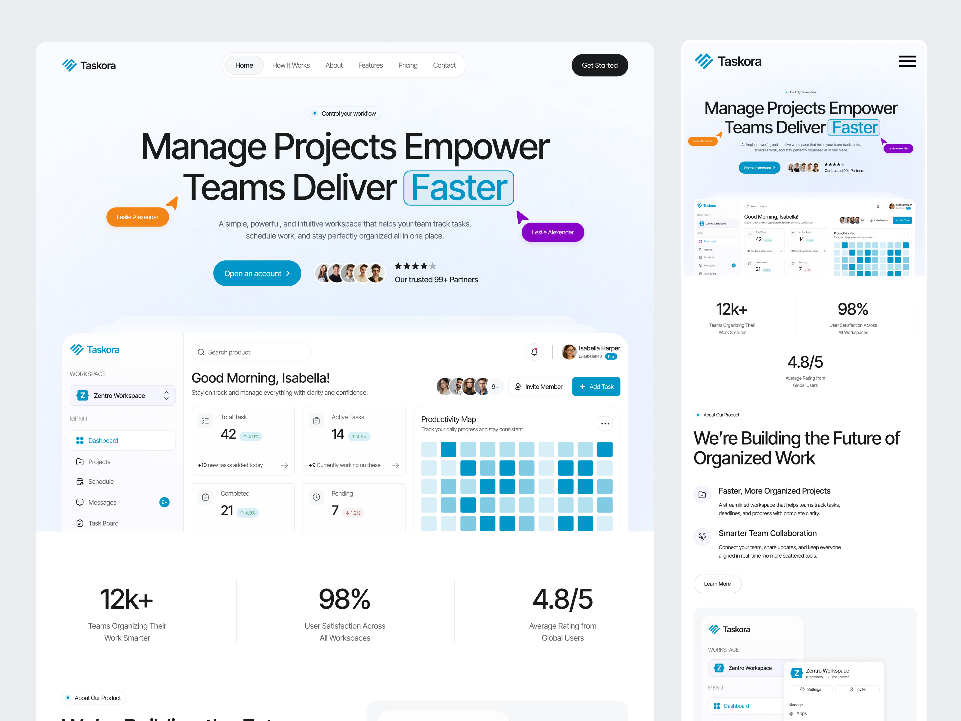 SaaS Landing Page affiliate affiliate analytics affiliate dashboard analytics dashboard dashboard design modern saas landing page performance dashboard product design saas saas landing page saas landing page design saas template saas website uiux web app web design website