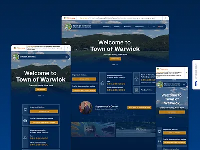 Warwick Website - Home page desktop home home page identity mobile responsive tablet warwick web website