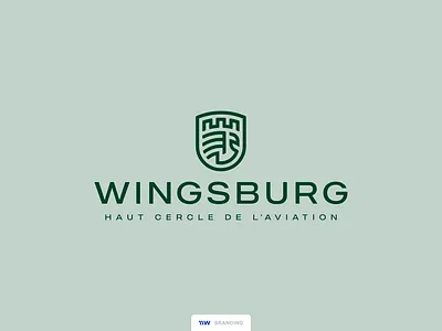Wingsburg - Logo aviation branding identity isologotype isotype logo logotype