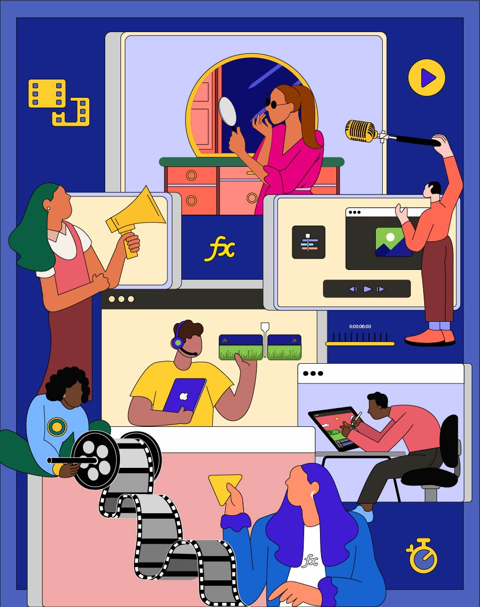 A journey From Real to Reel creative flatillustration graphic design graphics illustration motion graphics storytelling vector