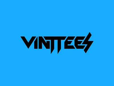 Vintees band logo branding custom logo custom type identity letter logo lettering logo logo design logotype type type design