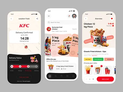 KFC App Redesign — Modern Fast Food Experience appdesign appui deliveryapp designinspiration fastfoodapp foodappdesign fooddeliveryapp foodorderingapp kfc kfcapp minimaldesign mobileappconcept mobileappdesign modernui productdesign restaurantapp uiux
