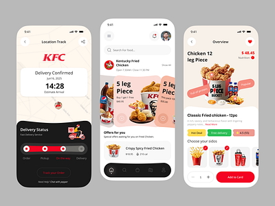 KFC App Redesign — Modern Fast Food Experience appdesign appui deliveryapp designinspiration fastfoodapp foodappdesign fooddeliveryapp foodorderingapp kfc kfcapp minimaldesign mobileappconcept mobileappdesign modernui productdesign restaurantapp uiux