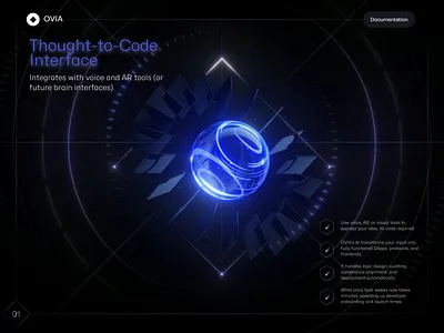 Ovia code interface page web design 3D Animation 3d 3d animation 3d art blockchain e commerce finance fintech hero hero section icons landing landing page landingpage web web design web3 webdesign website