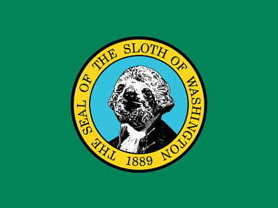 Sloth of Washington adobe photoshop funny graphic design sloth washington washington state weird