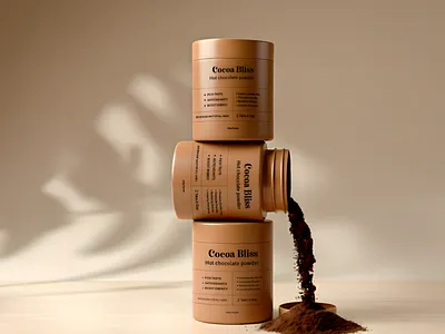 Cocoa Bliss – Beauty-Boosting Chocolate Elixir beauty and wellness beauty product branding cosmetics label design luxury beauty product packaging packaging design print top packaging designer dribbble