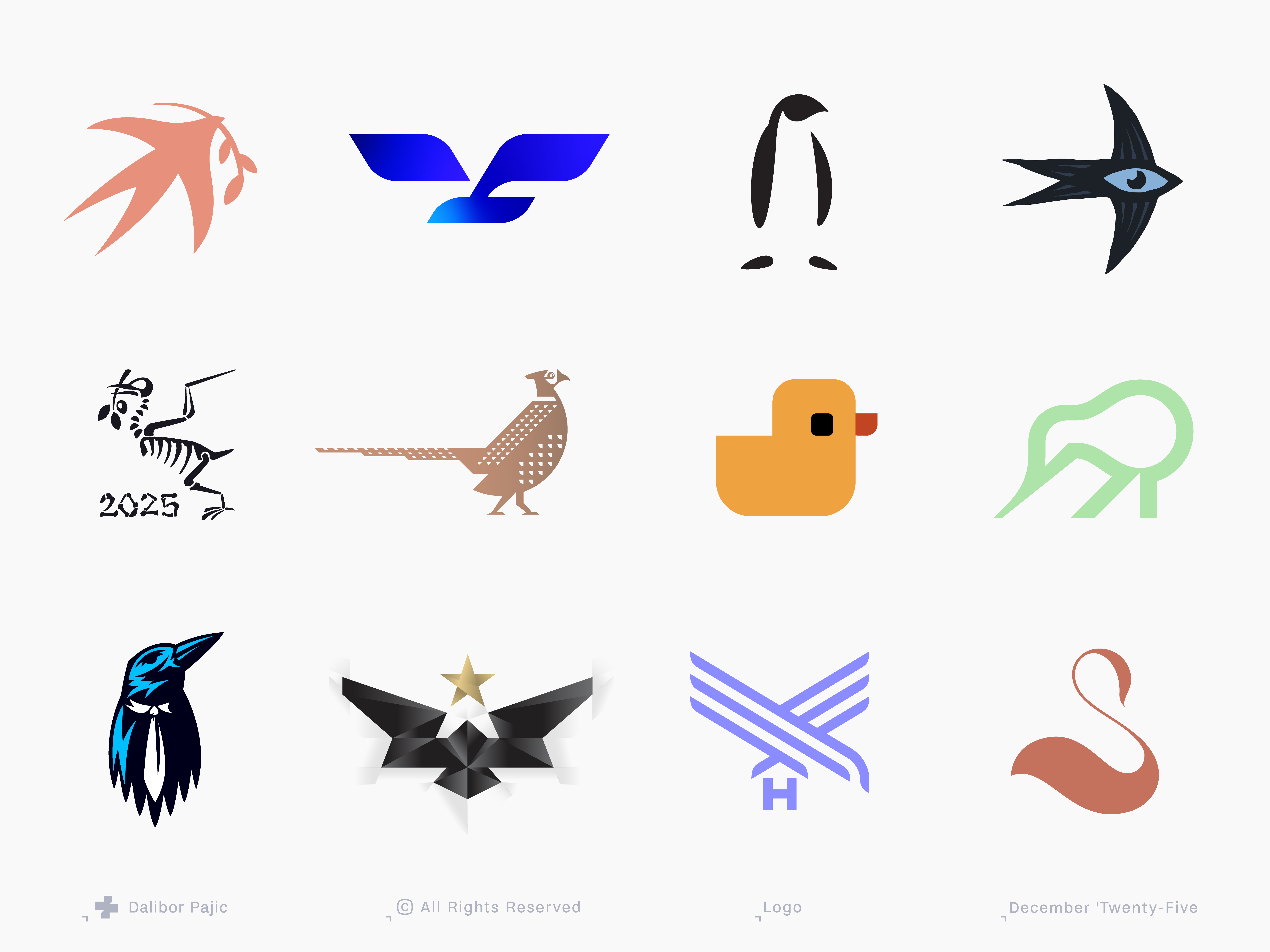 Example of Bird logo collection