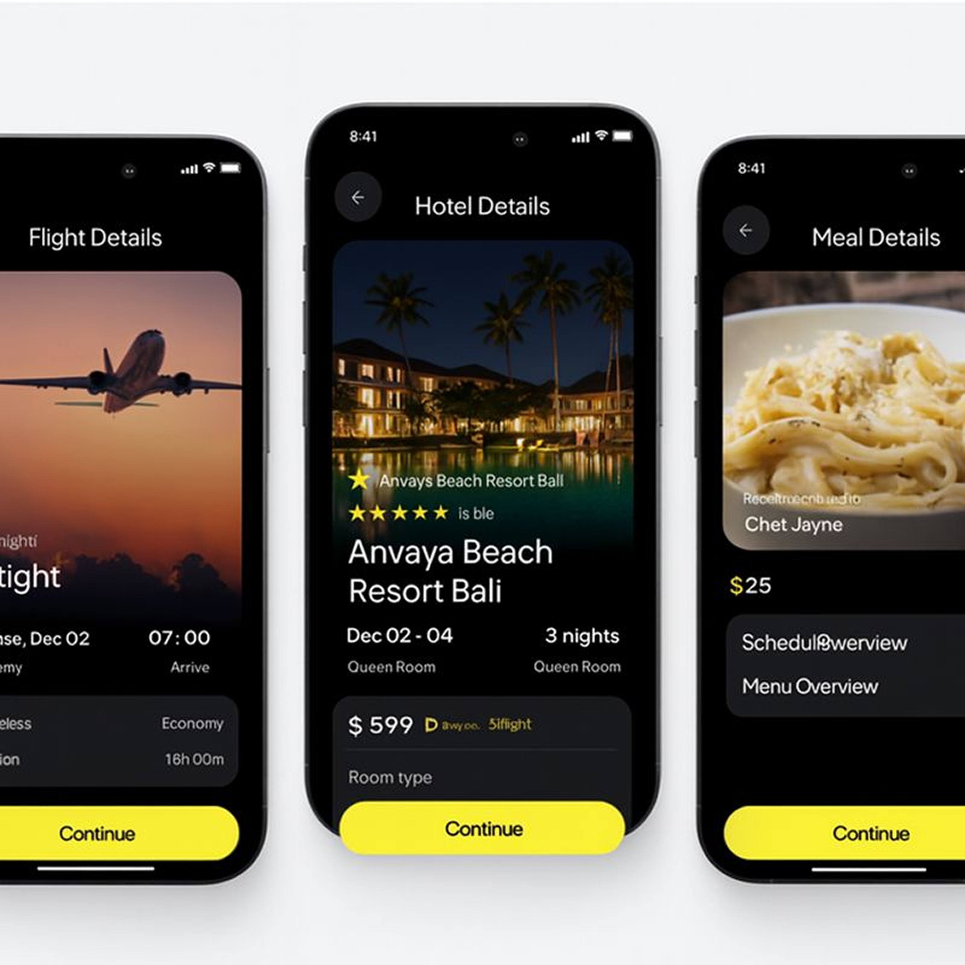 Voyella – ExploreMore (Premium Travel Experience App Concept) app concept booking app dark mode figma interaction design mobile app product design prototype travel app ui design ux design visual design